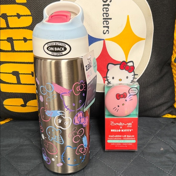 Zak! Other - Zak Designs Hello Kitty Stainless Steel Water Bottle - Pink and Blue